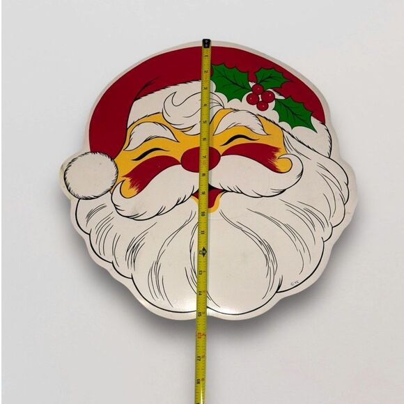 Vintage 90's Santa Placemat Christmas Town and Country Linen Vinyl 1994 - Picture 14 of 15